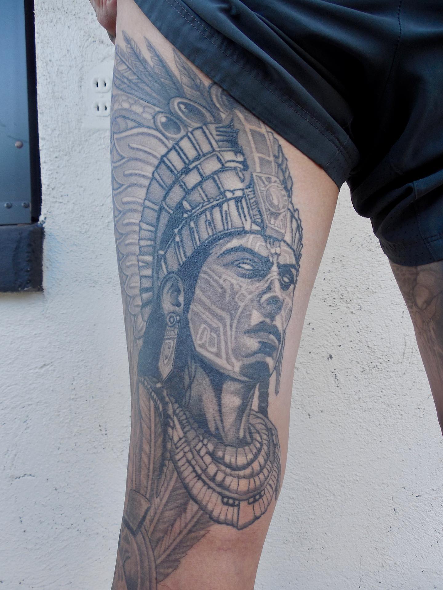 Tattoo by @fortune_glory — black_and_grey, realism