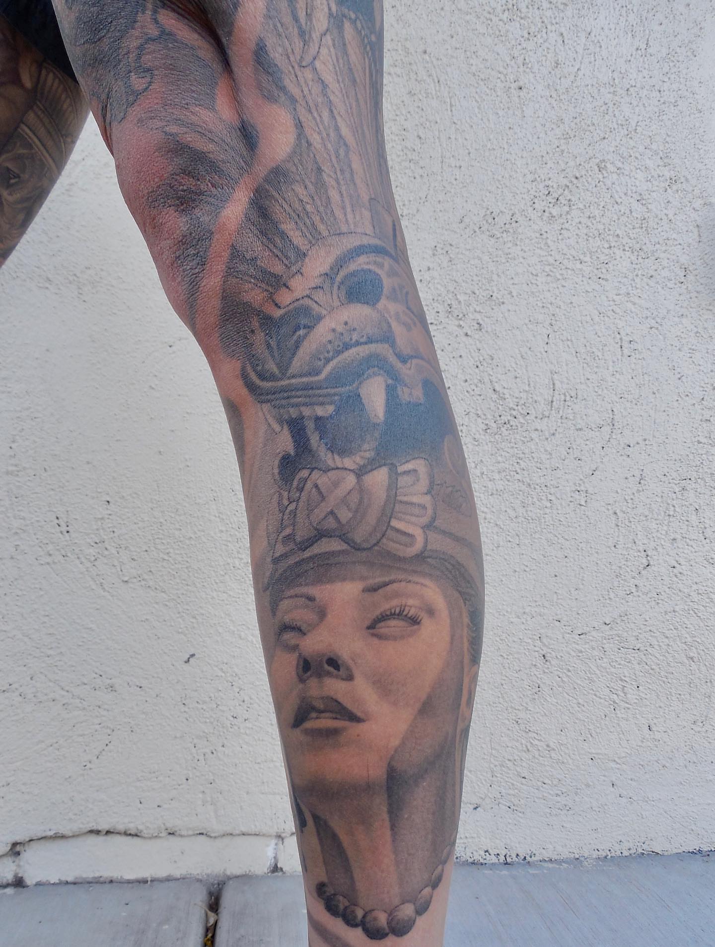 Tattoo by @fortune_glory — realism, black_and_grey