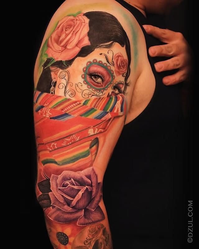Tattoo by @dzulking — realism, chicano