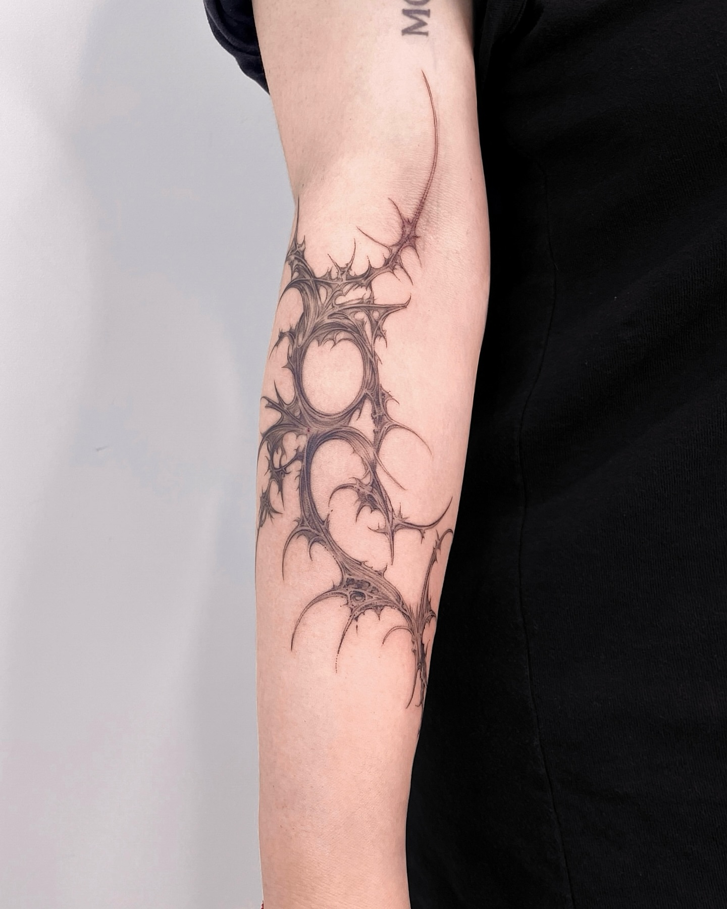 Tattoo by @ycc_tattoo — black_and_grey, geometric