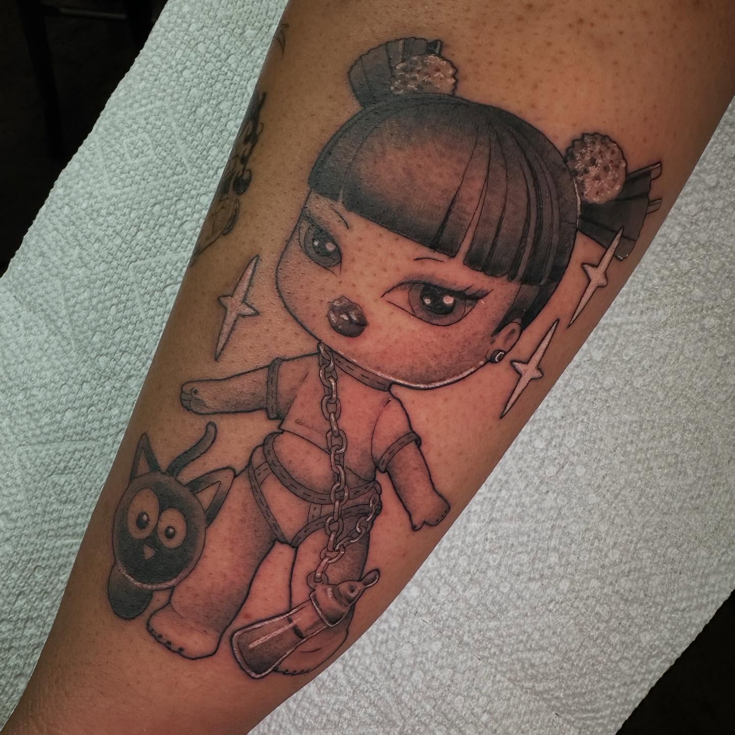 Tattoo by @sierra_does_tattoos — anime