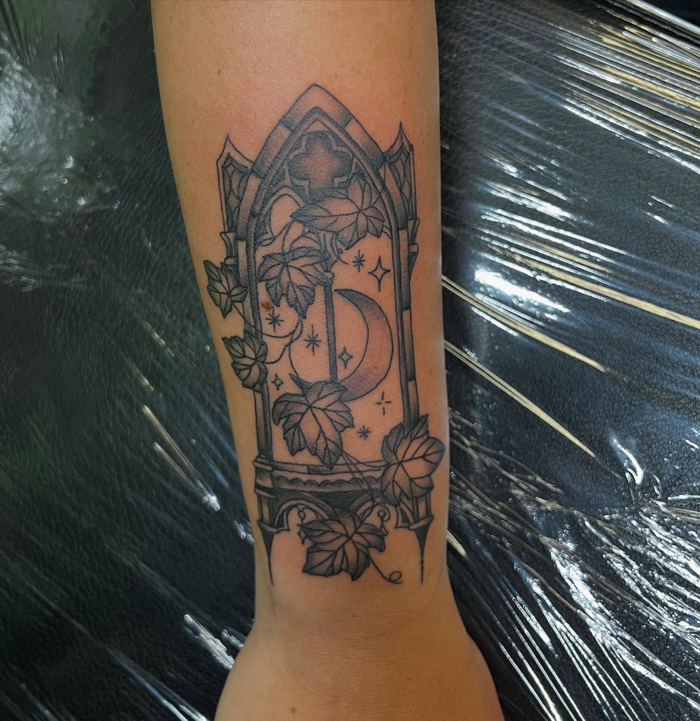 Tattoo by @shamrock_ink — black_and_grey