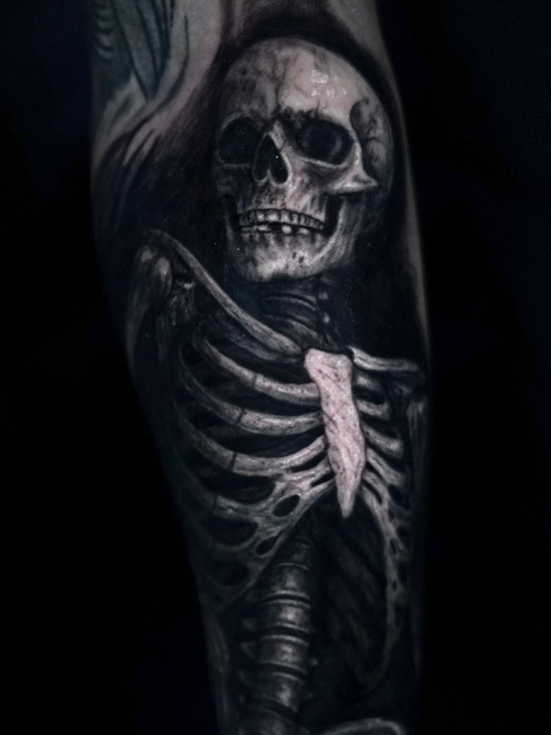 Tattoo by @devinmullentattoos — realism, dark_realism