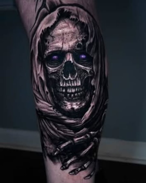 Tattoo by @devinmullentattoos — realism, dark_realism