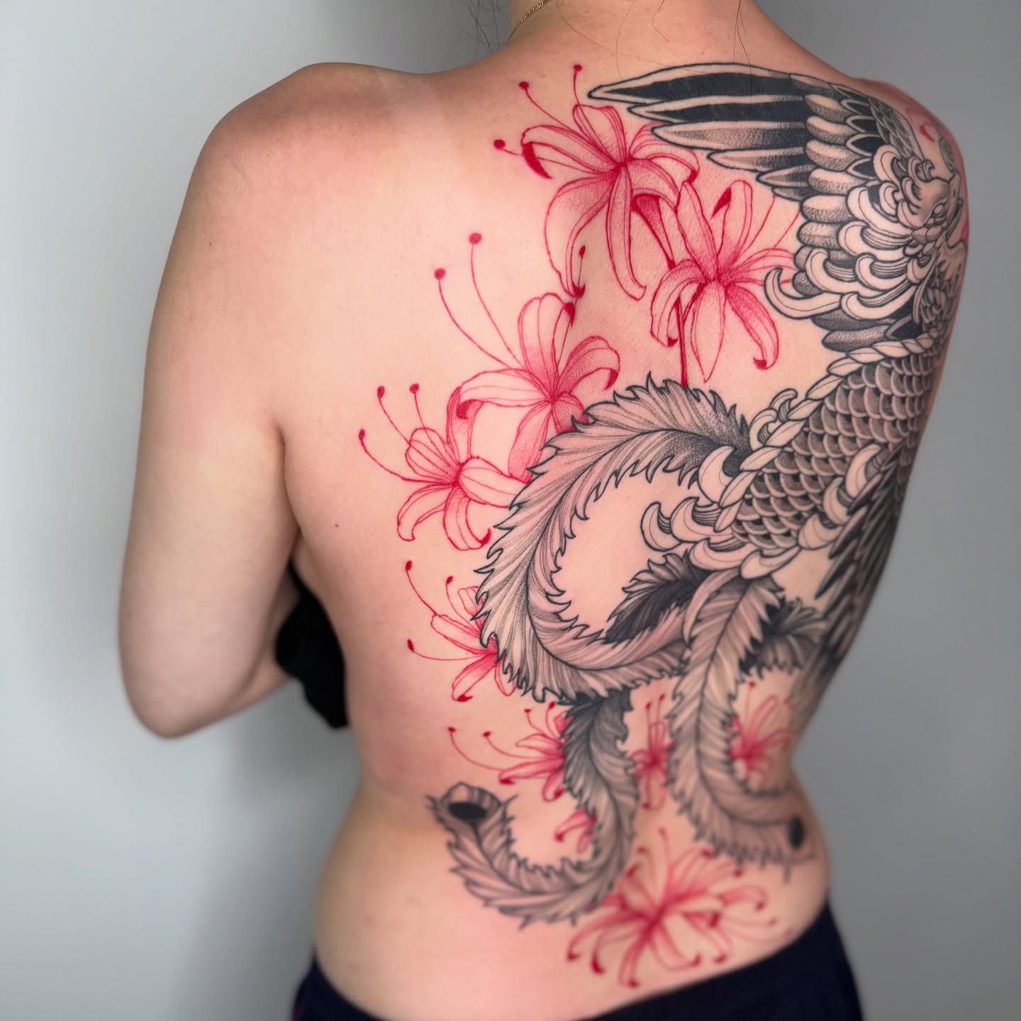 Tattoo by @miketa_tattoo — japanese_irezumi, black_and_grey