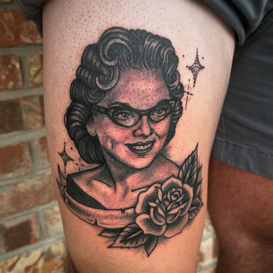 Tattoo by @mattryantattooer — black_and_grey, realism