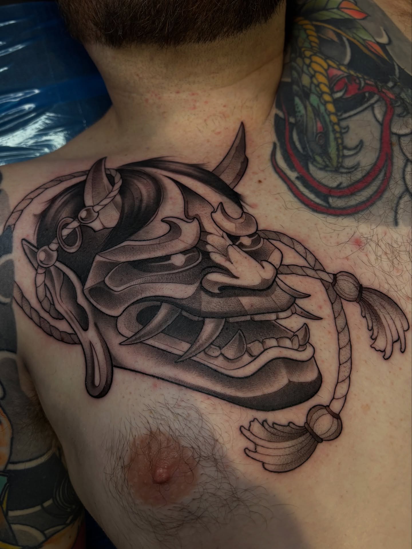 Tattoo by @tattoosbymeach — geometric, black_and_grey