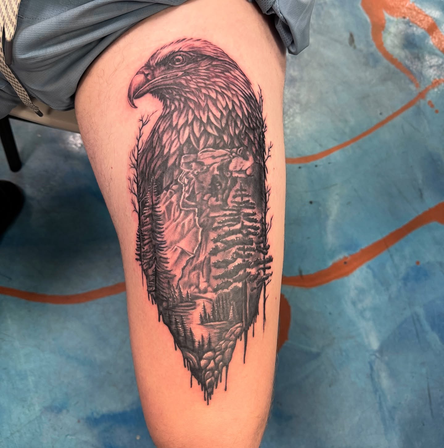 Tattoo by @lallen_tattoo — realism, black_and_grey