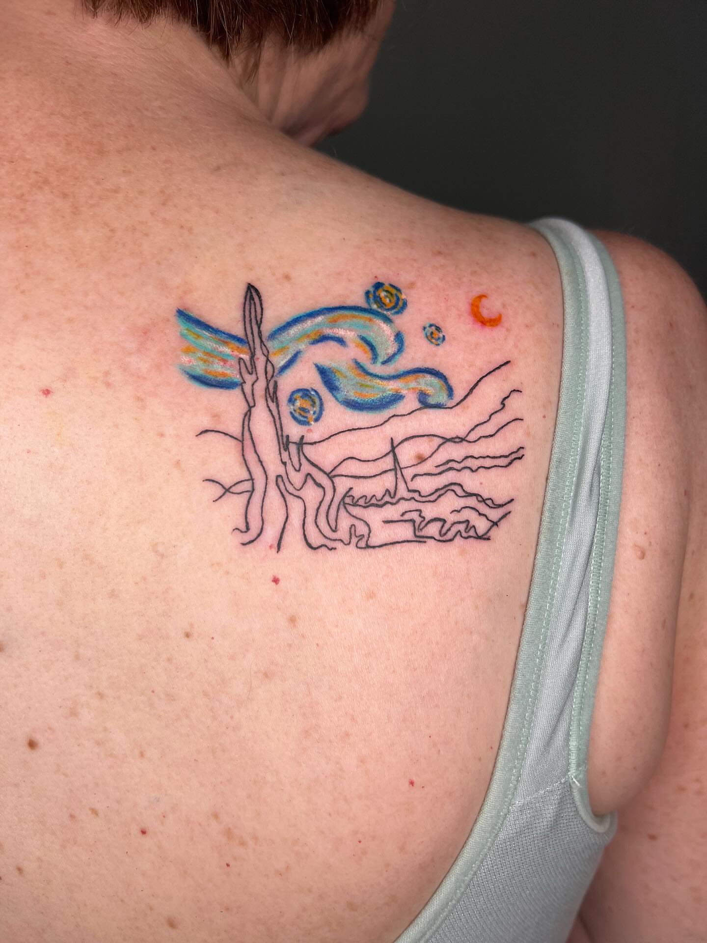 Tattoo by @laceyink_ — surrealism