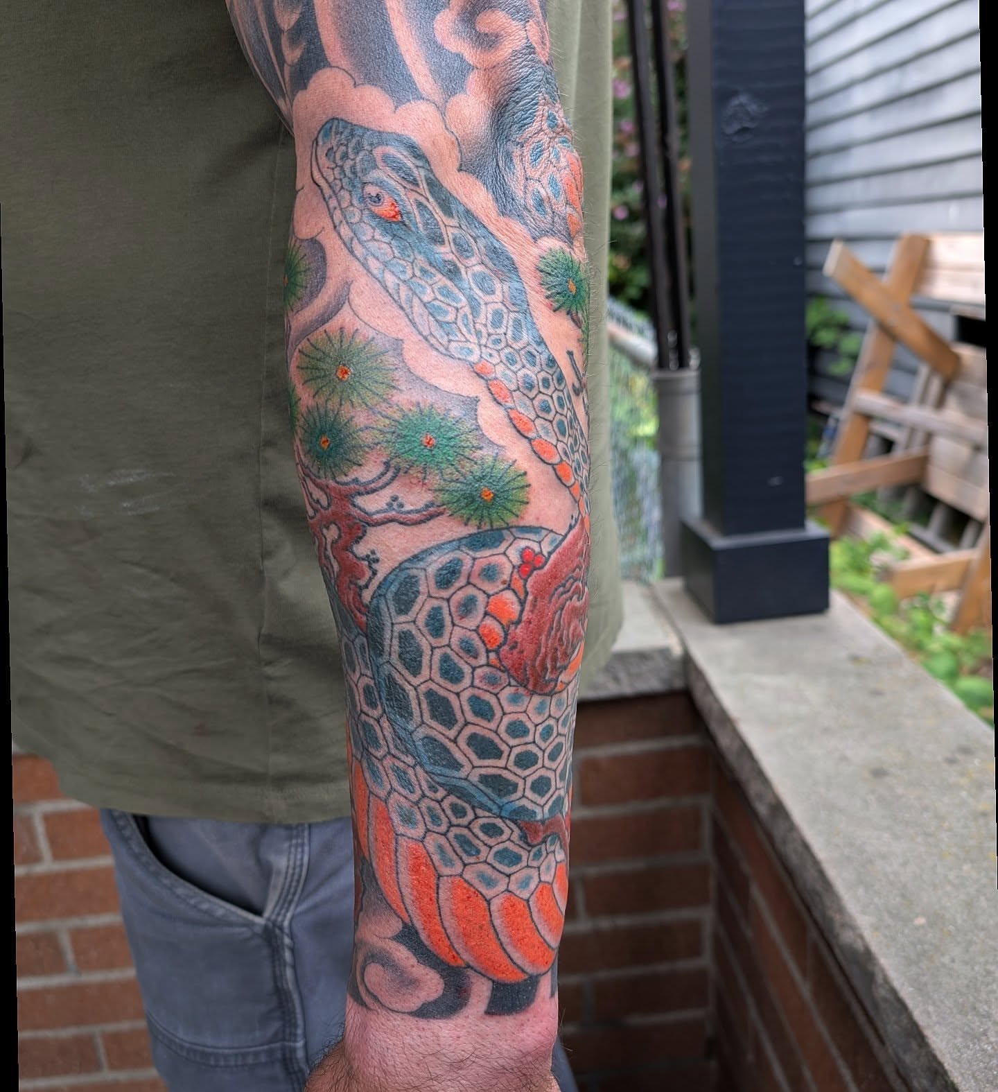Tattoo by @bryankachel — japanese_irezumi, dotwork