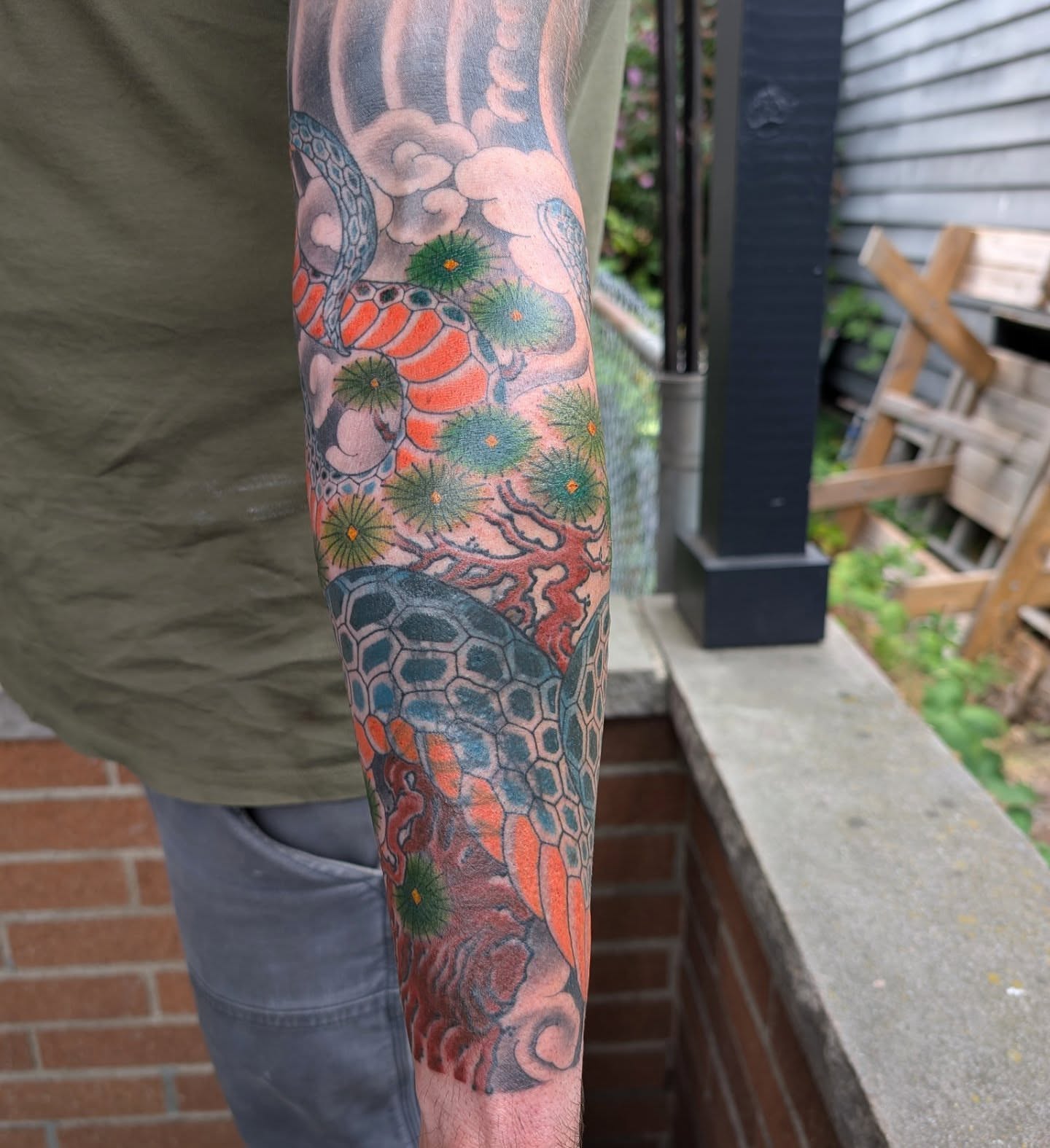 Tattoo by @bryankachel — japanese_irezumi, dotwork