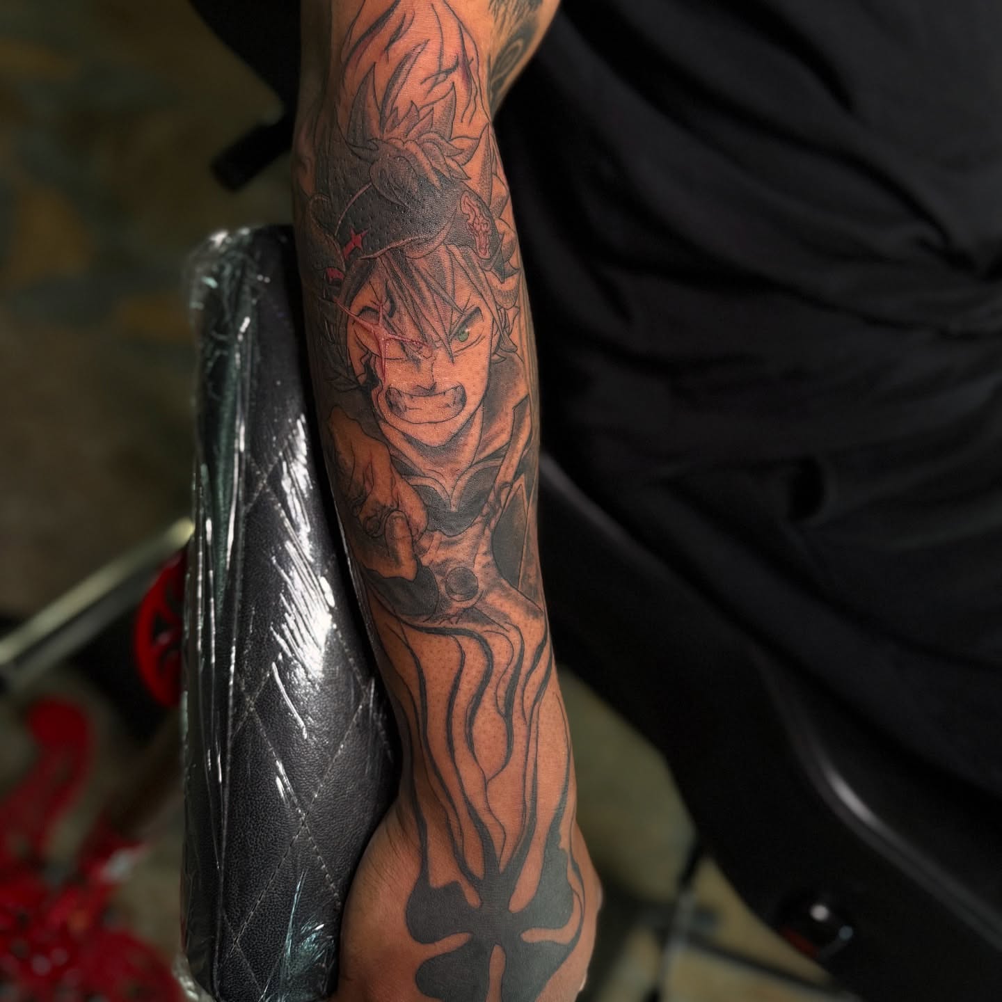 Tattoo by @chicanatattoos — anime