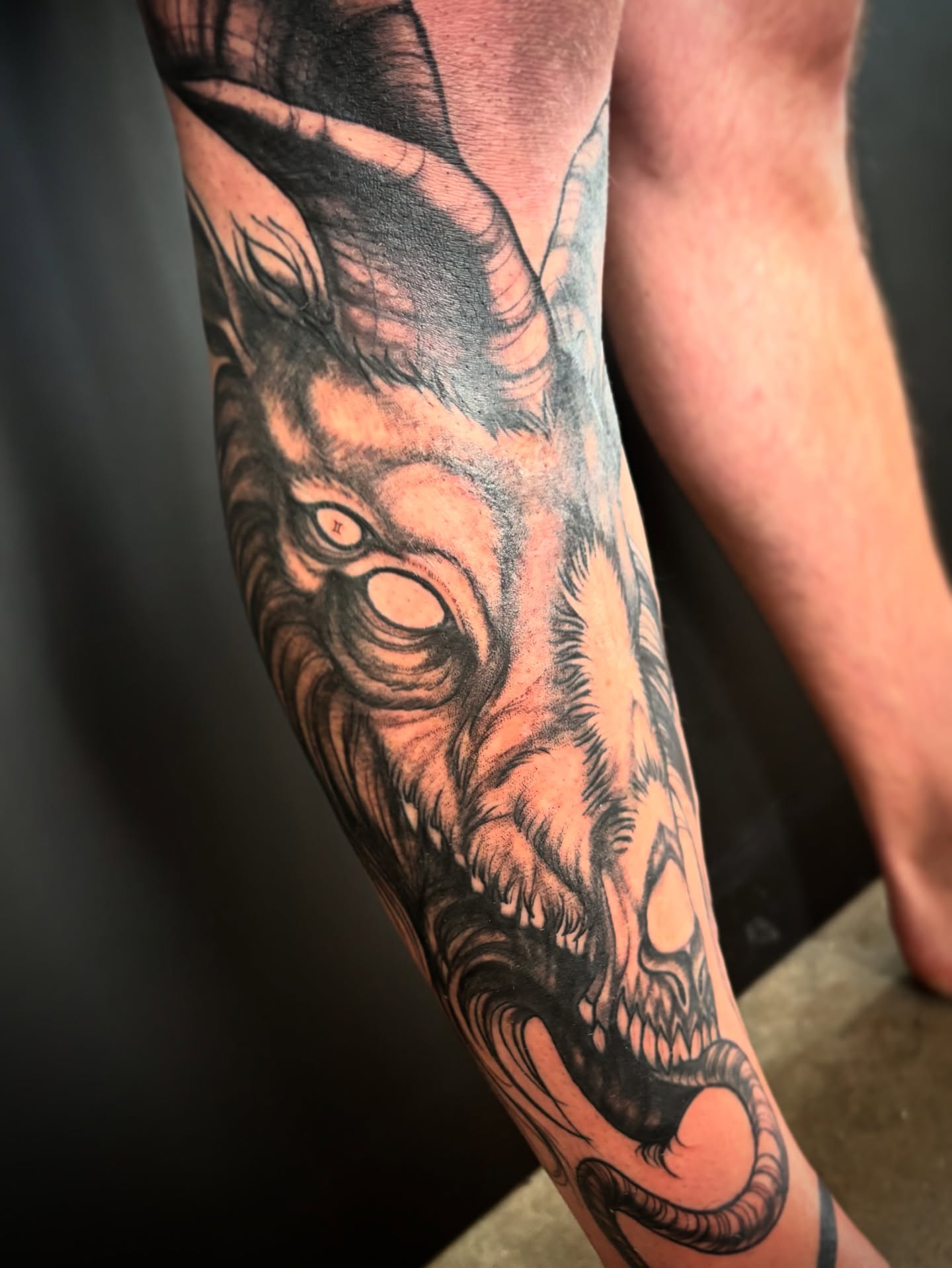 Tattoo by @chalmskinart — black_and_grey, realism