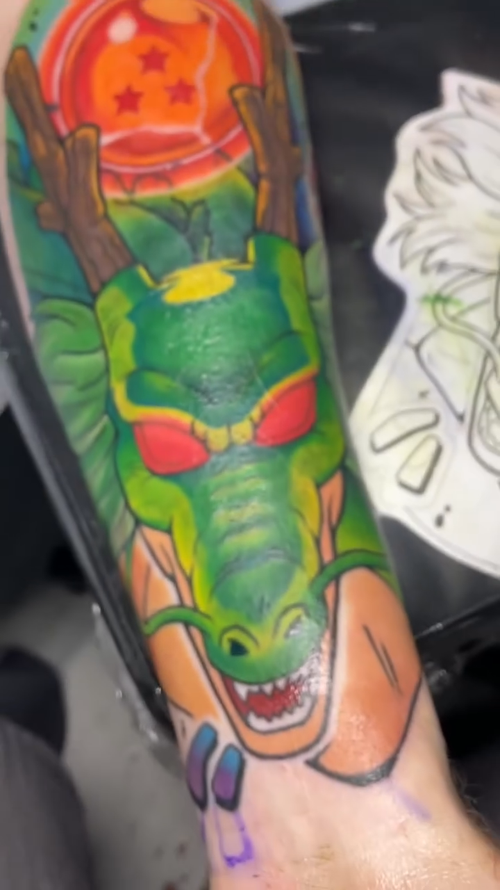 Tattoo by @hhaylayy — anime