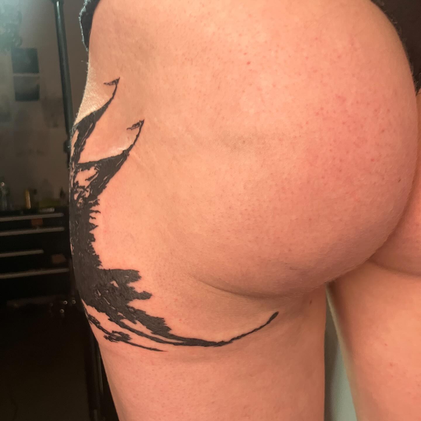 Abstract tree black and grey tattoo on the shoulder by @godsfirmgrip