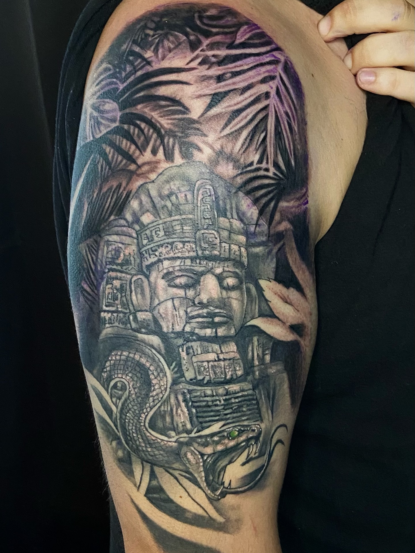 Tattoo by @coltrain_45 — black_and_grey, realism