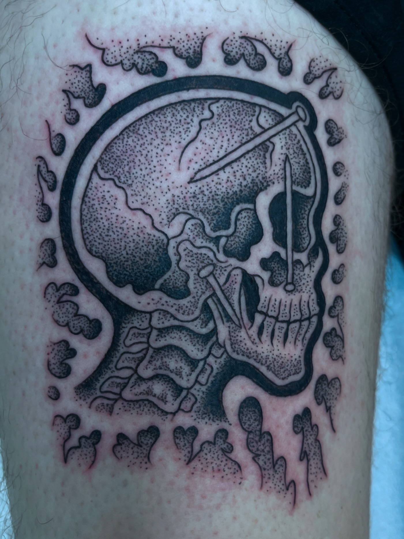 Tattoo by @evilnemec โ dotwork, black_and_grey