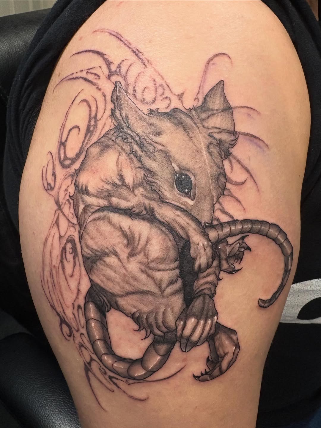 Tattoo by @sladesink — realism, black_and_grey