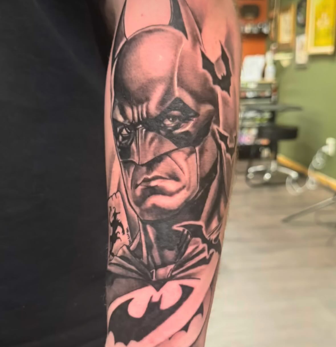 Tattoo by @kontakt90 — black_and_grey