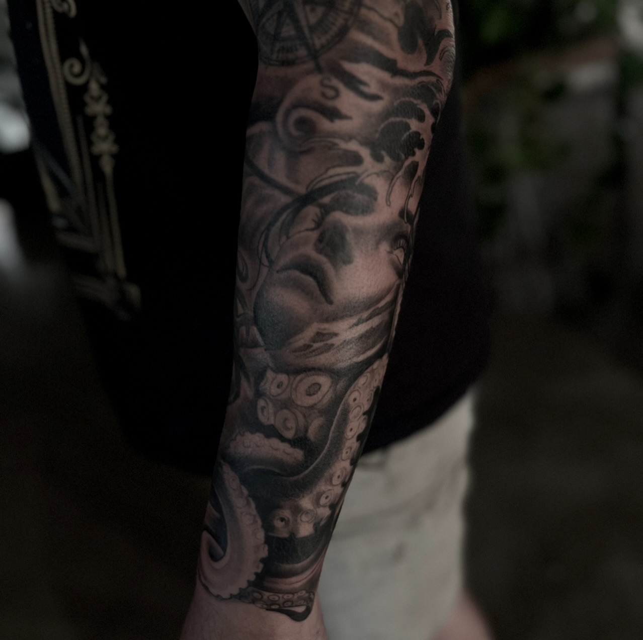 Tattoo by @mimzipma — black_and_grey, realism