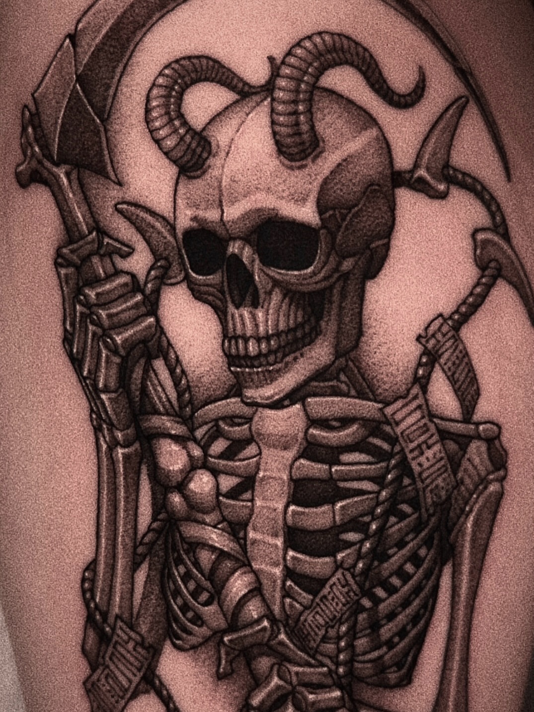 Tattoo by @wonsoong_blk — black_and_grey, realism