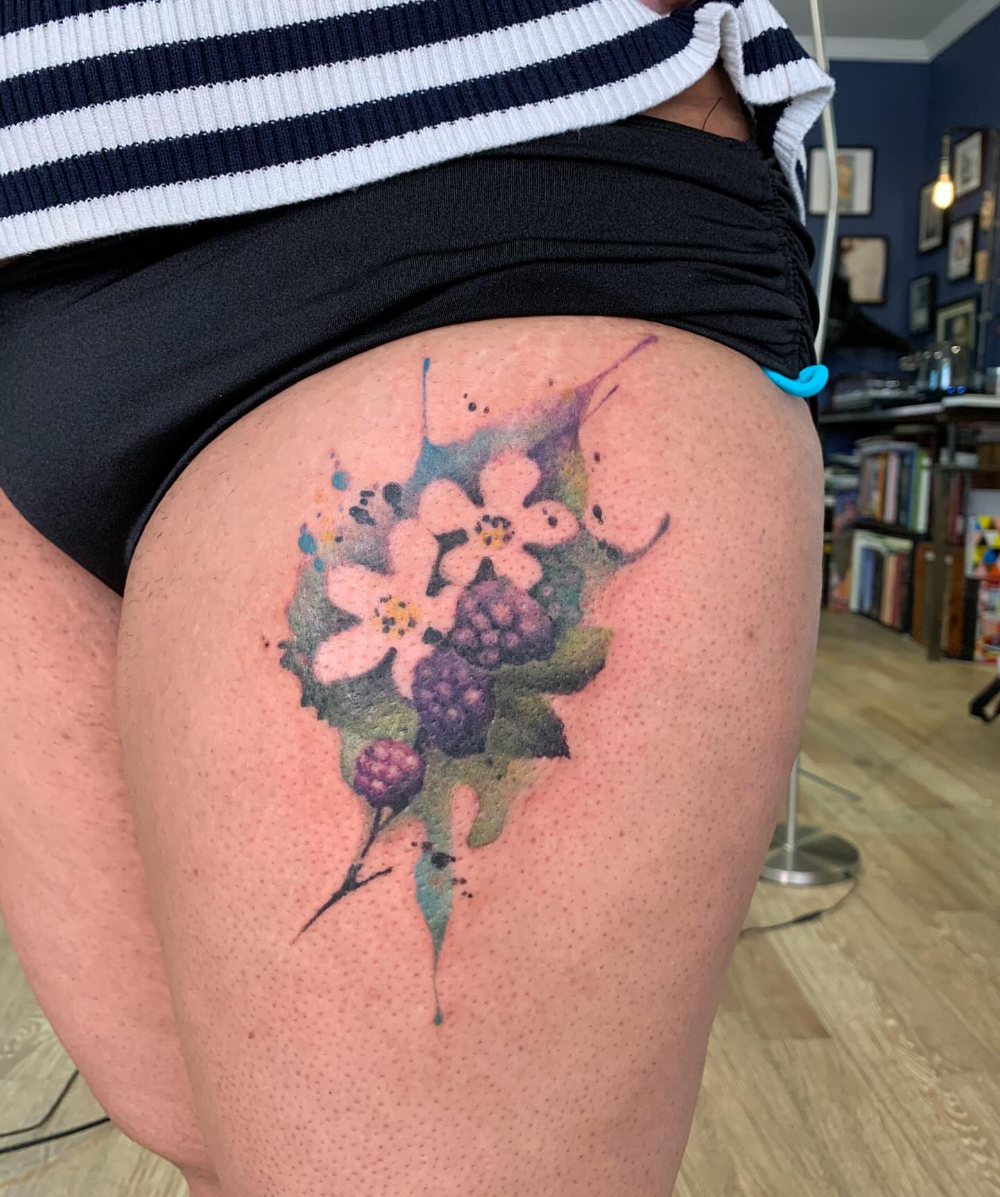 Tattoo by @mrcoffeybean — watercolor