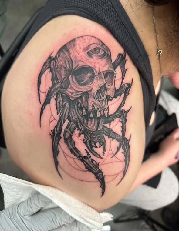 Tattoo by @lenca_art — dark_realism