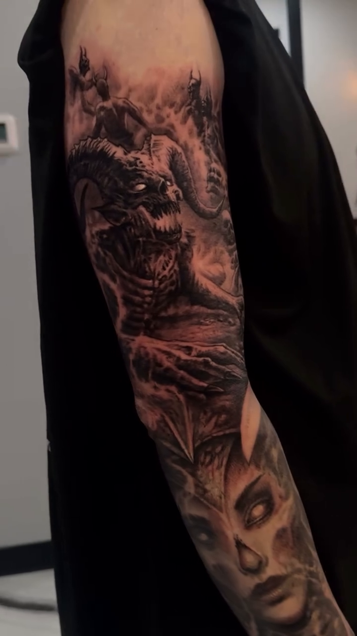 Tattoo by @dannylepore — dark_realism, black_and_grey