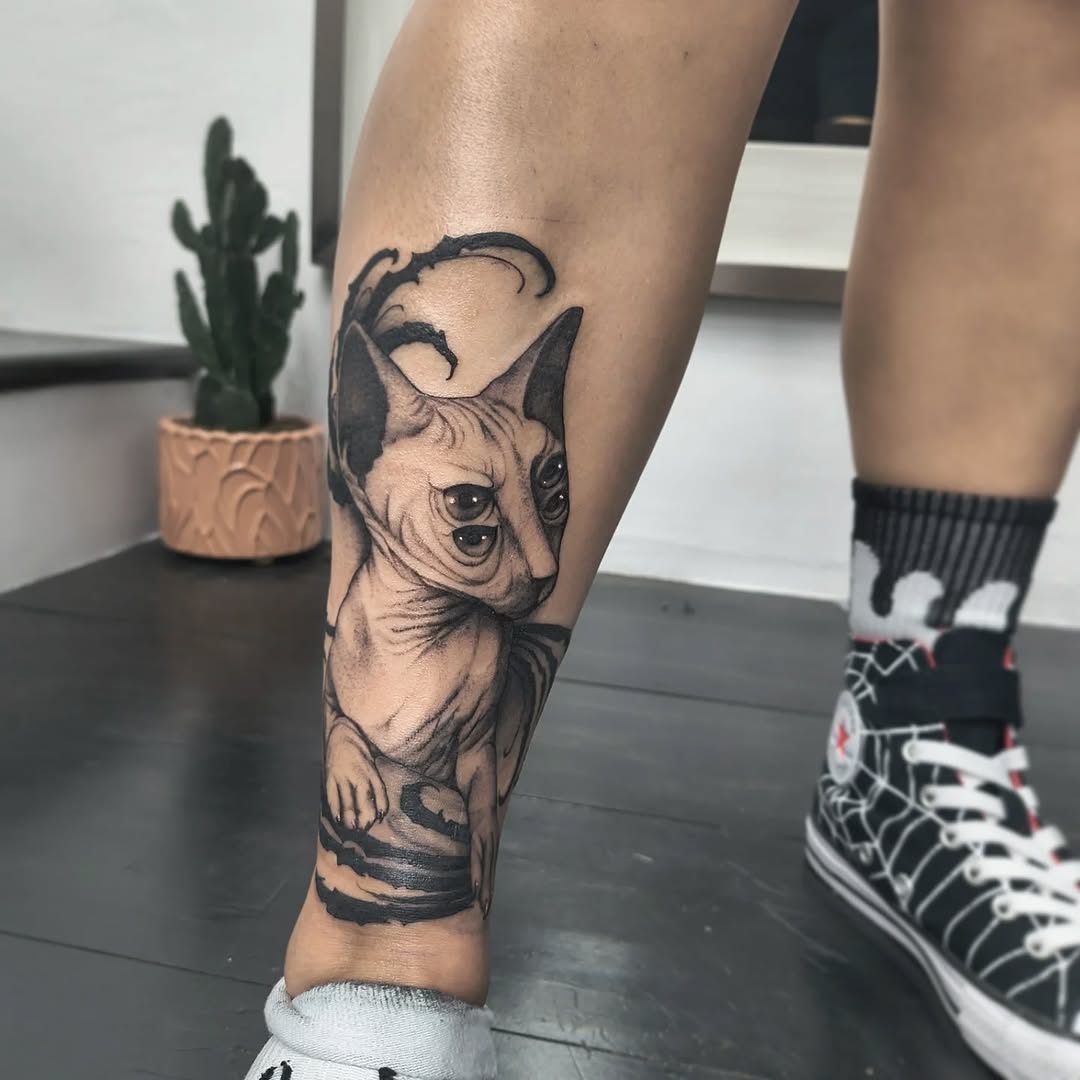 Tattoo by @_mujerdemuerte — black_and_grey, realism