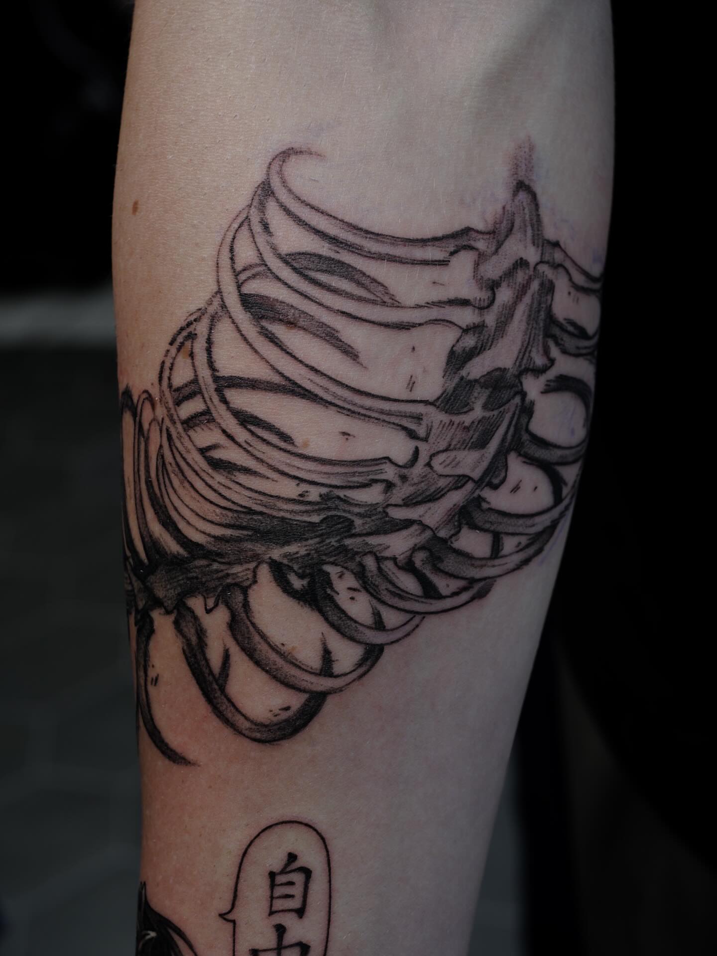 Tattoo by @billy.holistic — black_and_grey