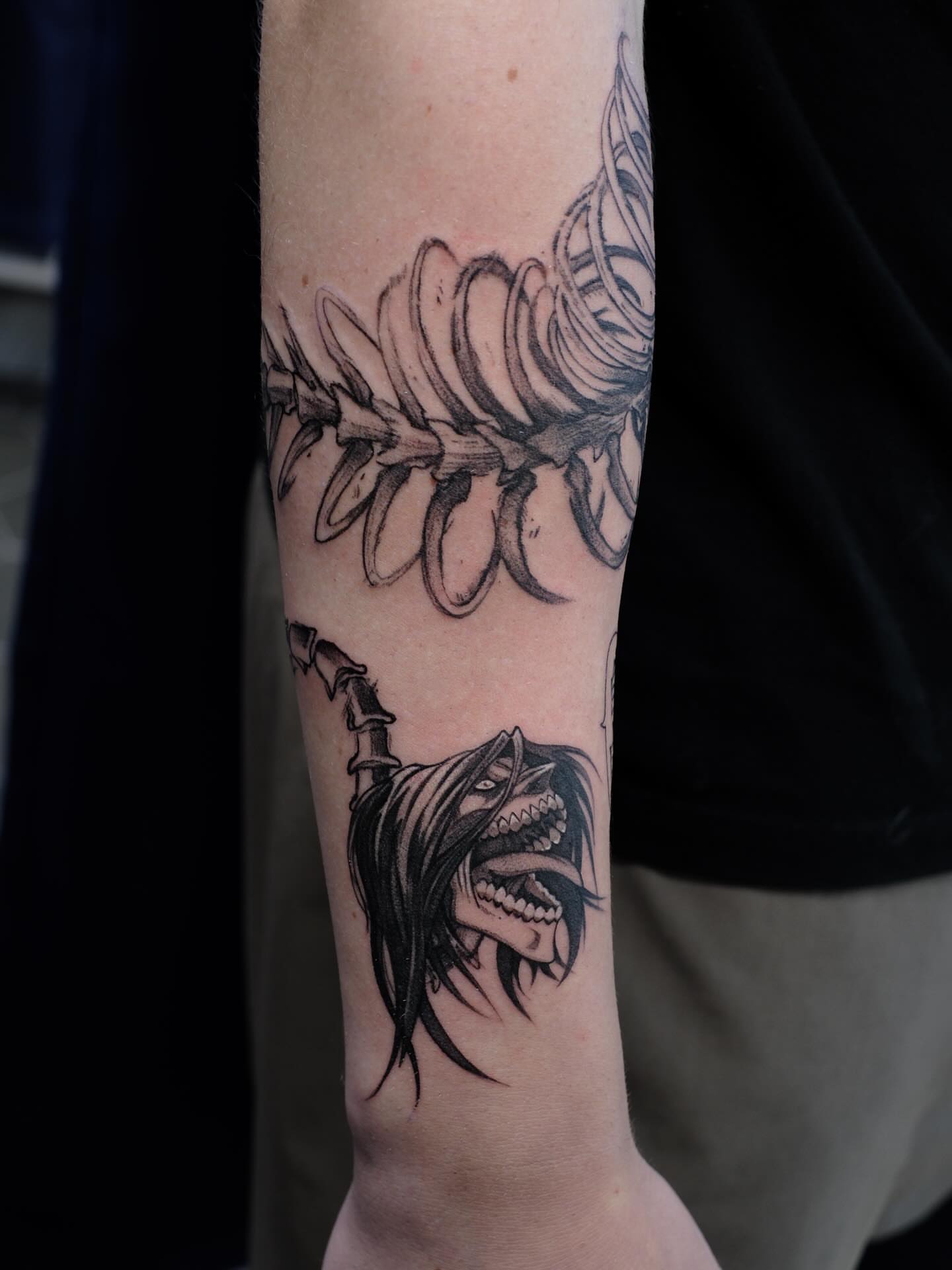Tattoo by @billy.holistic — black_and_grey