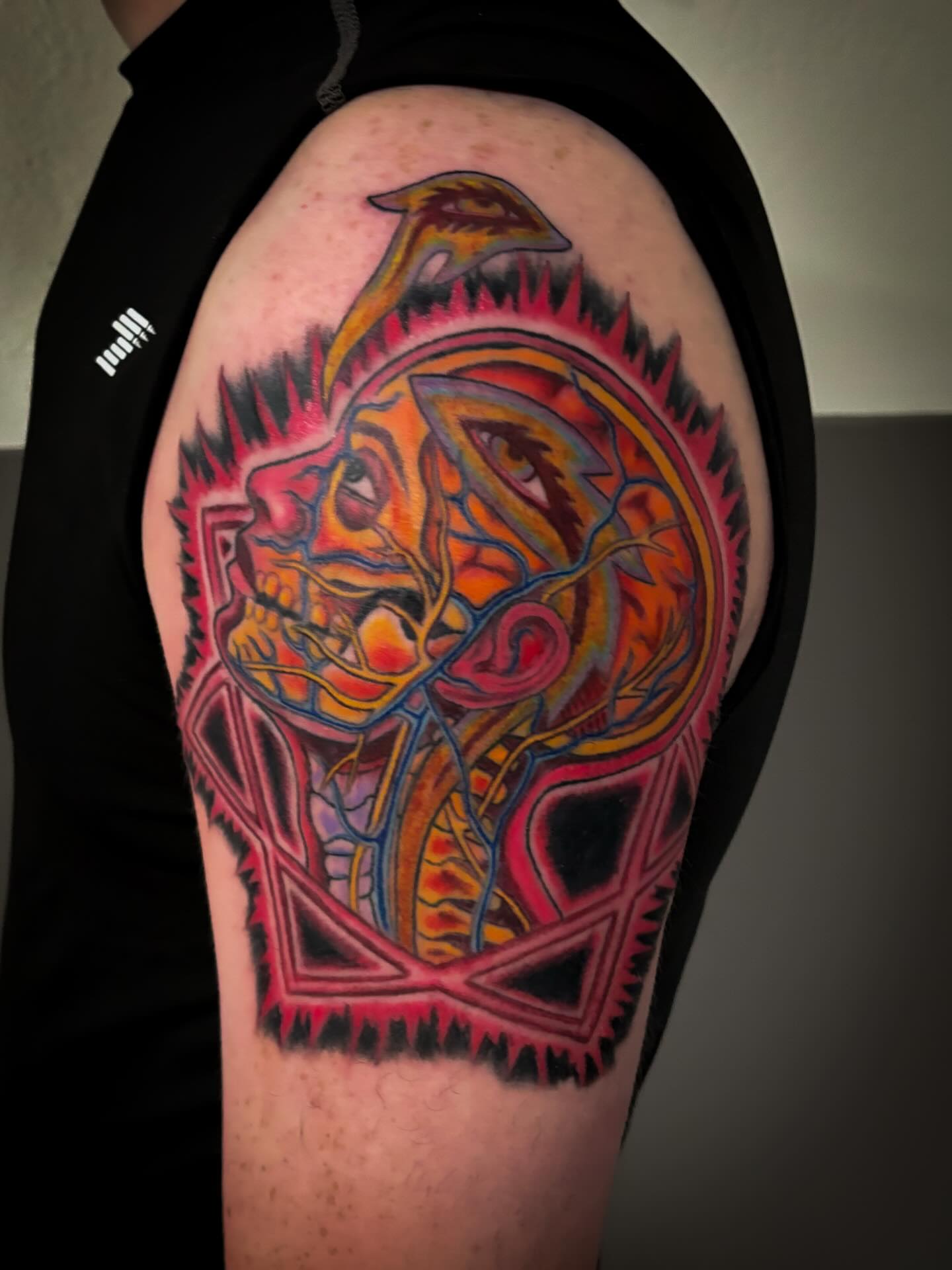 Tattoo by @tatzbyadam — geometric, surrealism