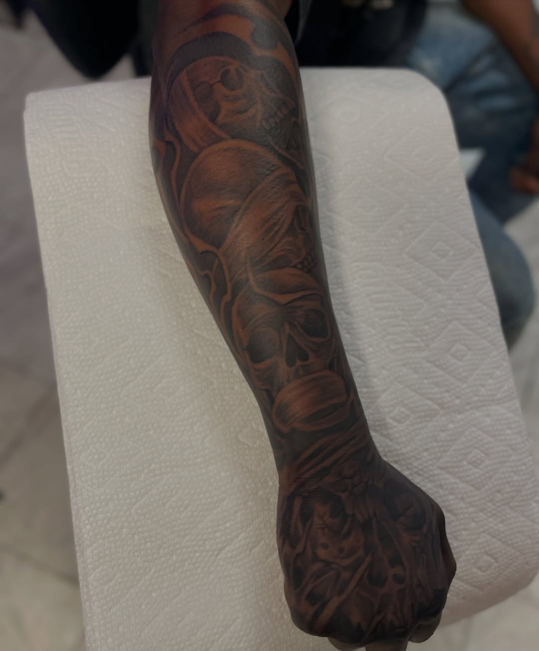 Tattoo by @inkstar — black_and_grey, realism