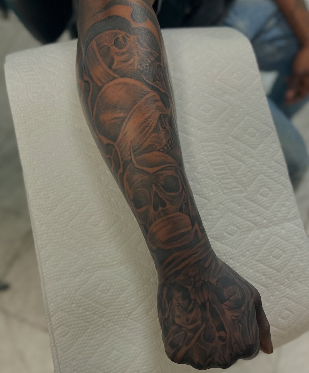 Tattoo by @inkstar — black_and_grey, realism