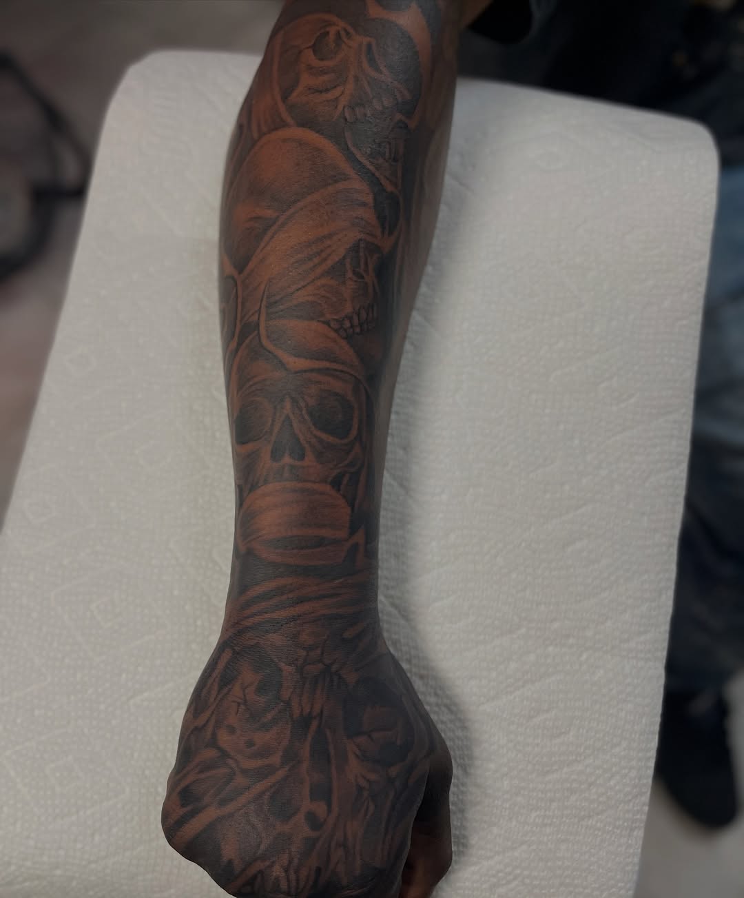 Tattoo by @inkstar — black_and_grey, realism