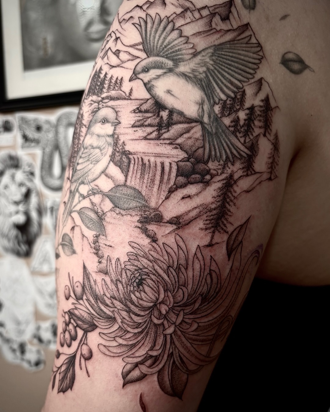 Tattoo by @b.b.tattoos — black_and_grey, realism
