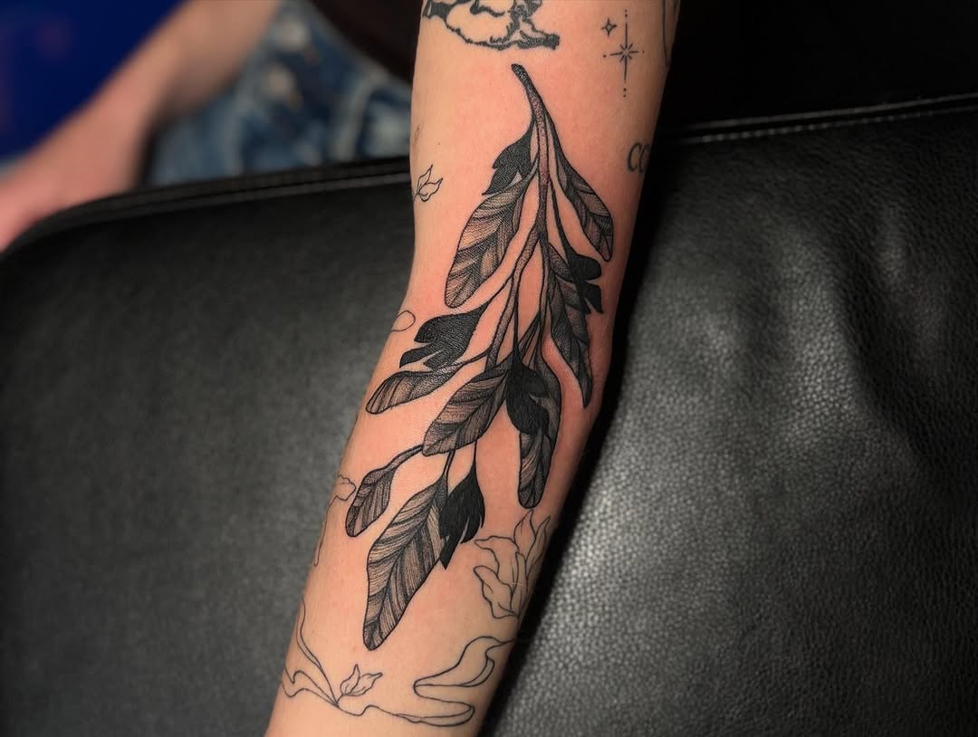 Tattoo by @zeaatattoos — black_and_grey, dotwork