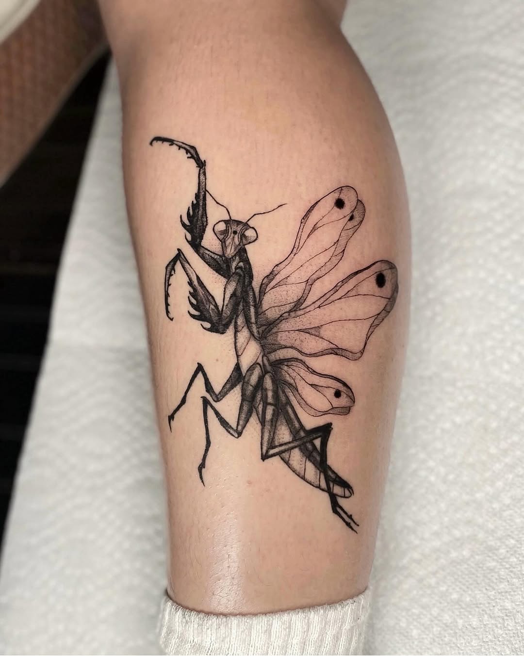 Tattoo by @jadadavistattoo — illustrative, black_and_grey