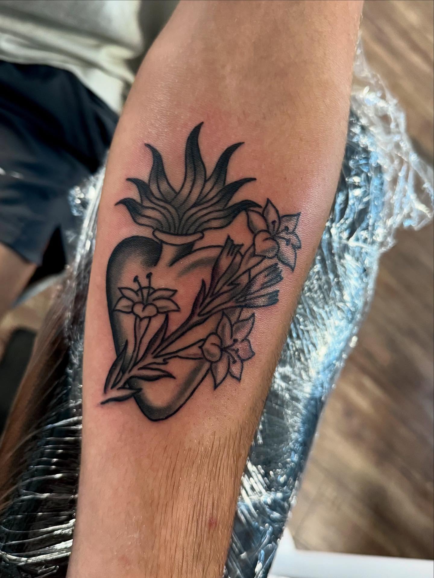 Tattoo by @_miss_elenaeous_ — black_and_grey