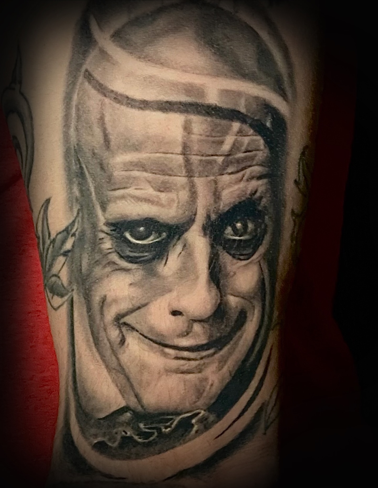 Tattoo by @skalleywagtattooer — realism, dark_realism