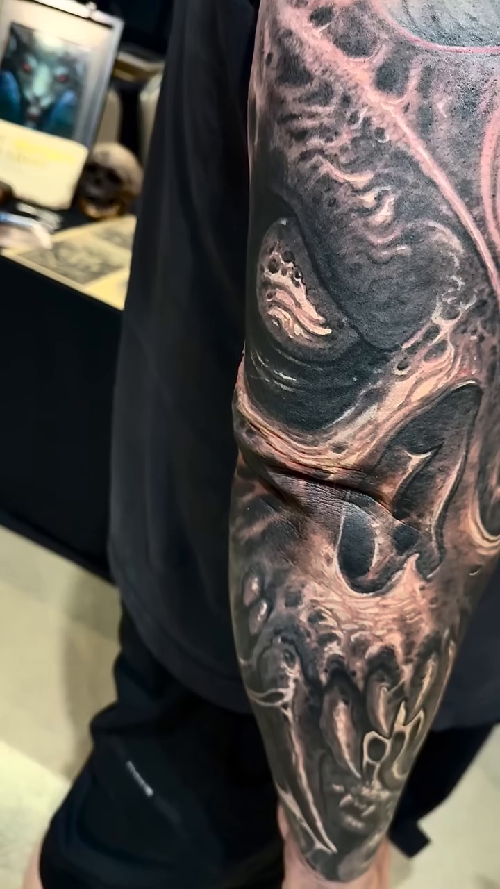 Tattoo by @ediablo — dark_realism, black_and_grey