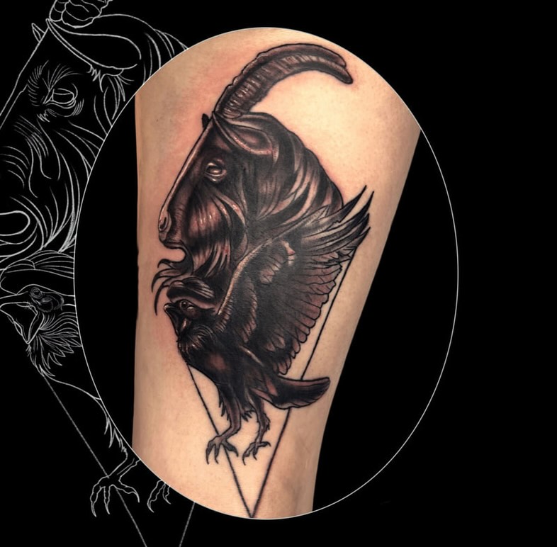 Tattoo by @monstermishtattoos — black_and_grey, realism