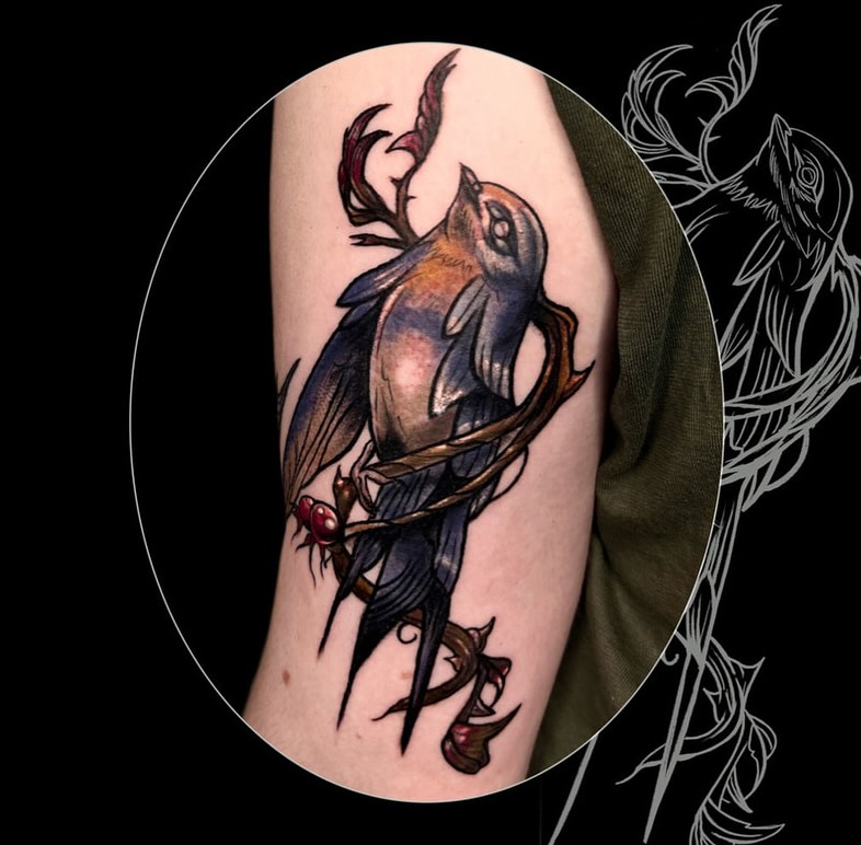 Tattoo by @monstermishtattoos — neo_traditional, realism