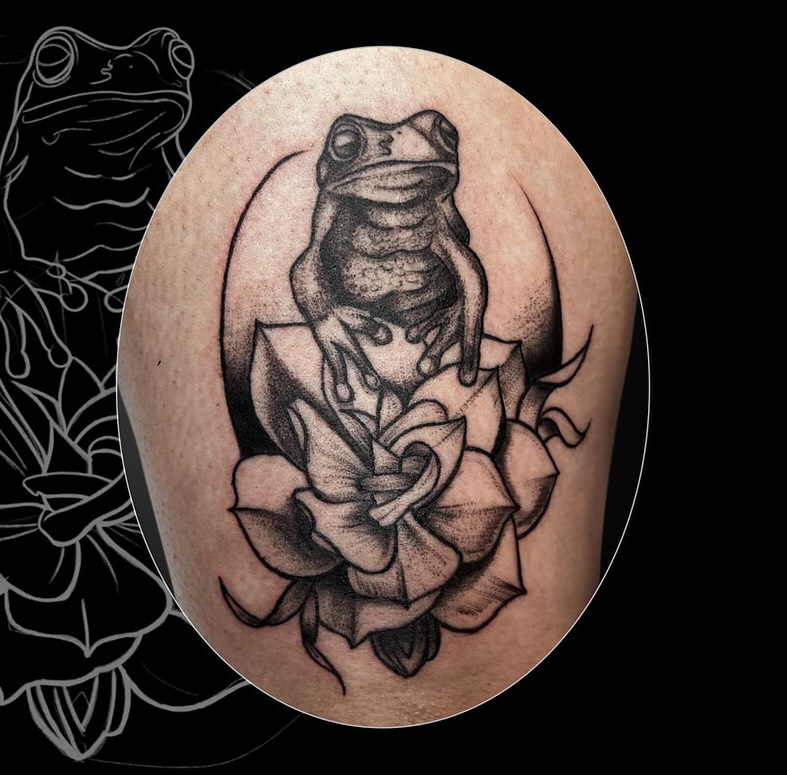 Tattoo by @monstermishtattoos — black_and_grey, realism