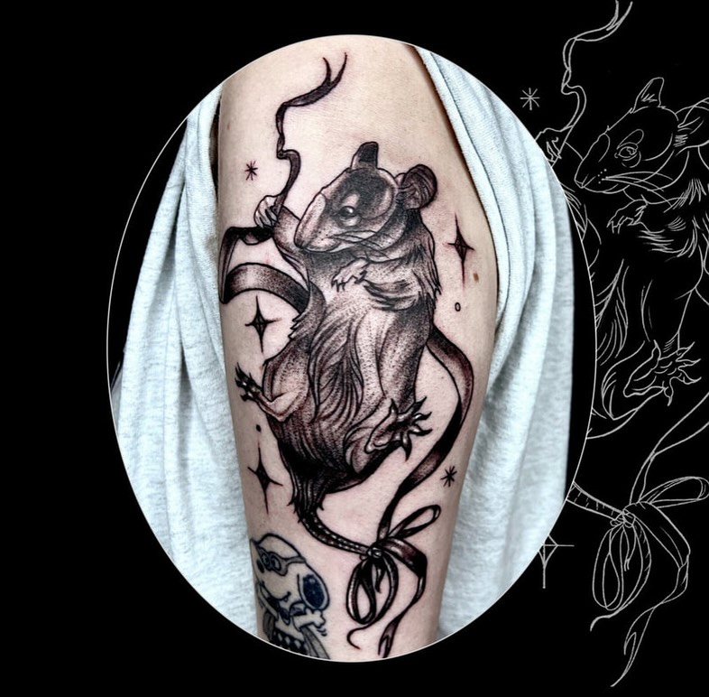 Tattoo by @monstermishtattoos — black_and_grey, realism