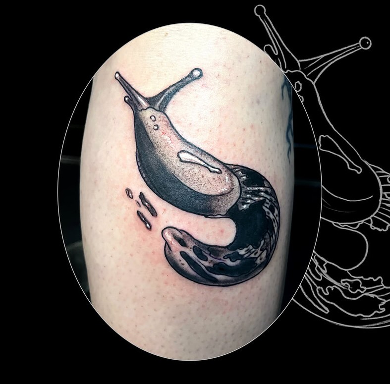 Tattoo by @monstermishtattoos — realism, black_and_grey