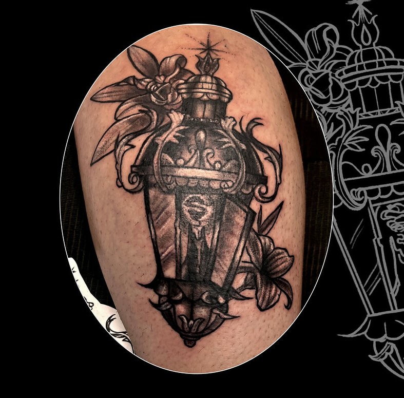 Tattoo by @monstermishtattoos — black_and_grey, realism