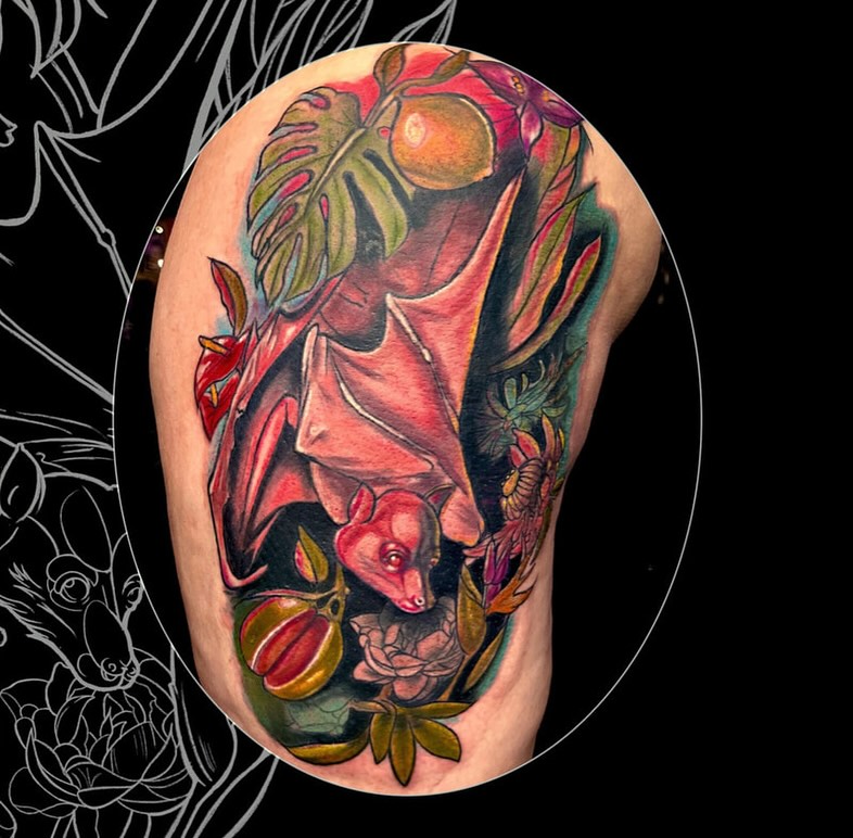 Tattoo by @monstermishtattoos — realism, dark_realism