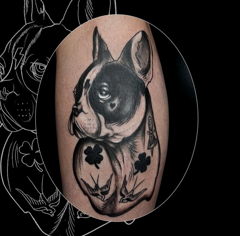 Tattoo by @monstermishtattoos — black_and_grey, realism