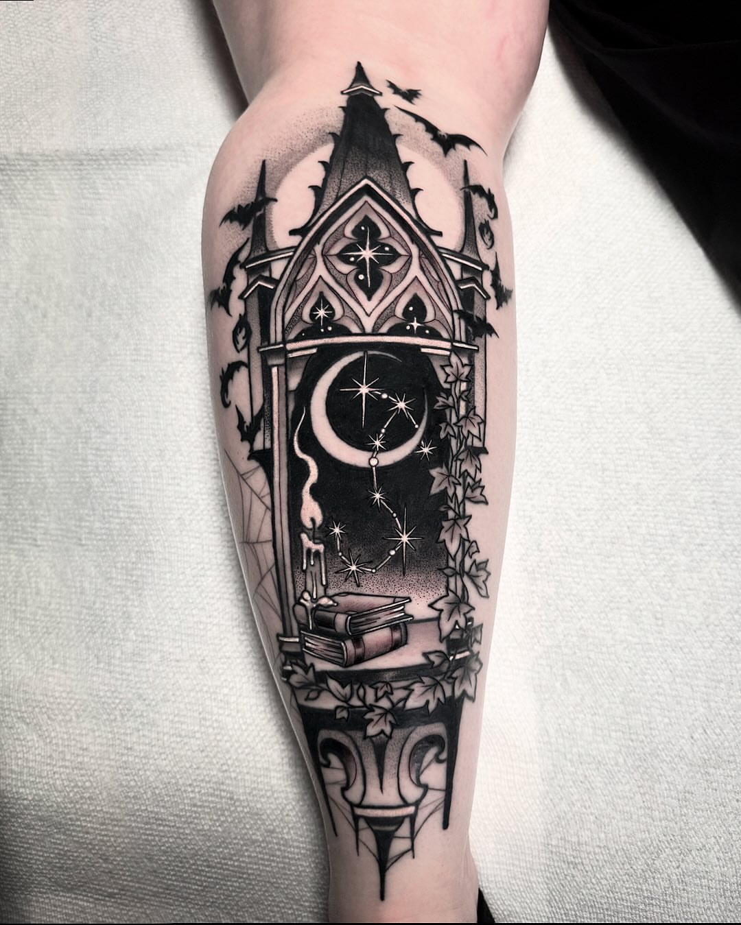 Tattoo by @yesitattoos — black_and_grey, dark_realism
